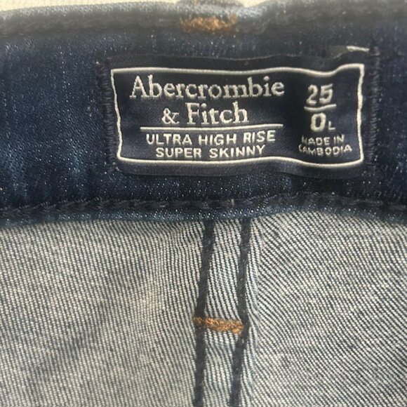 Women's Abercrombie & Fitch Ultra High Rise Super Skinny Jeans Size 25/0 - Picture 3 of 6